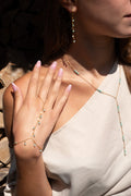 Côte complete set turquoise - gold plated