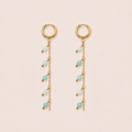 Azure oorbellen turquoise - gold plated