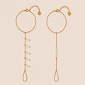 Côte x Capri hand chain set helder - gold plated