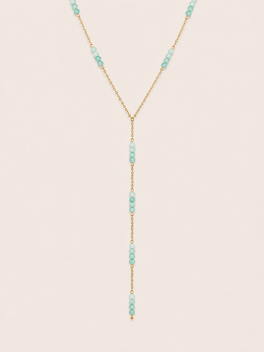 Soleil ketting turquoise - gold plated