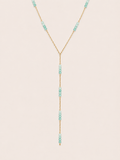 Soleil ketting turquoise - gold plated