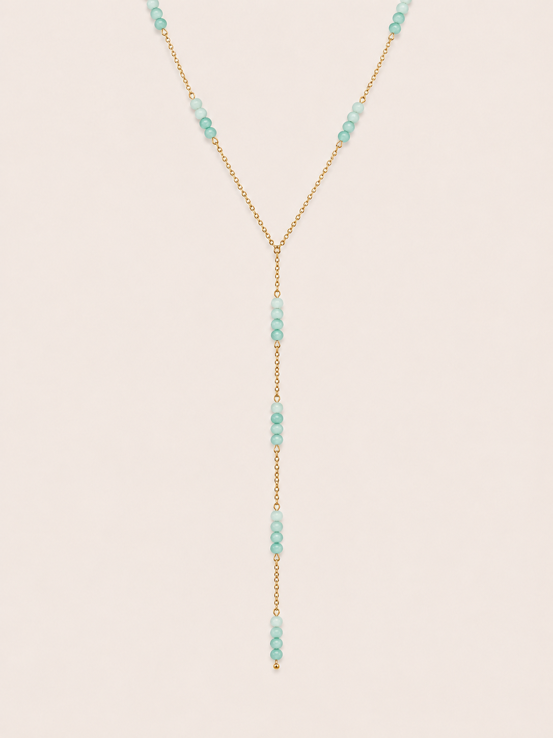 Soleil ketting turquoise - gold plated